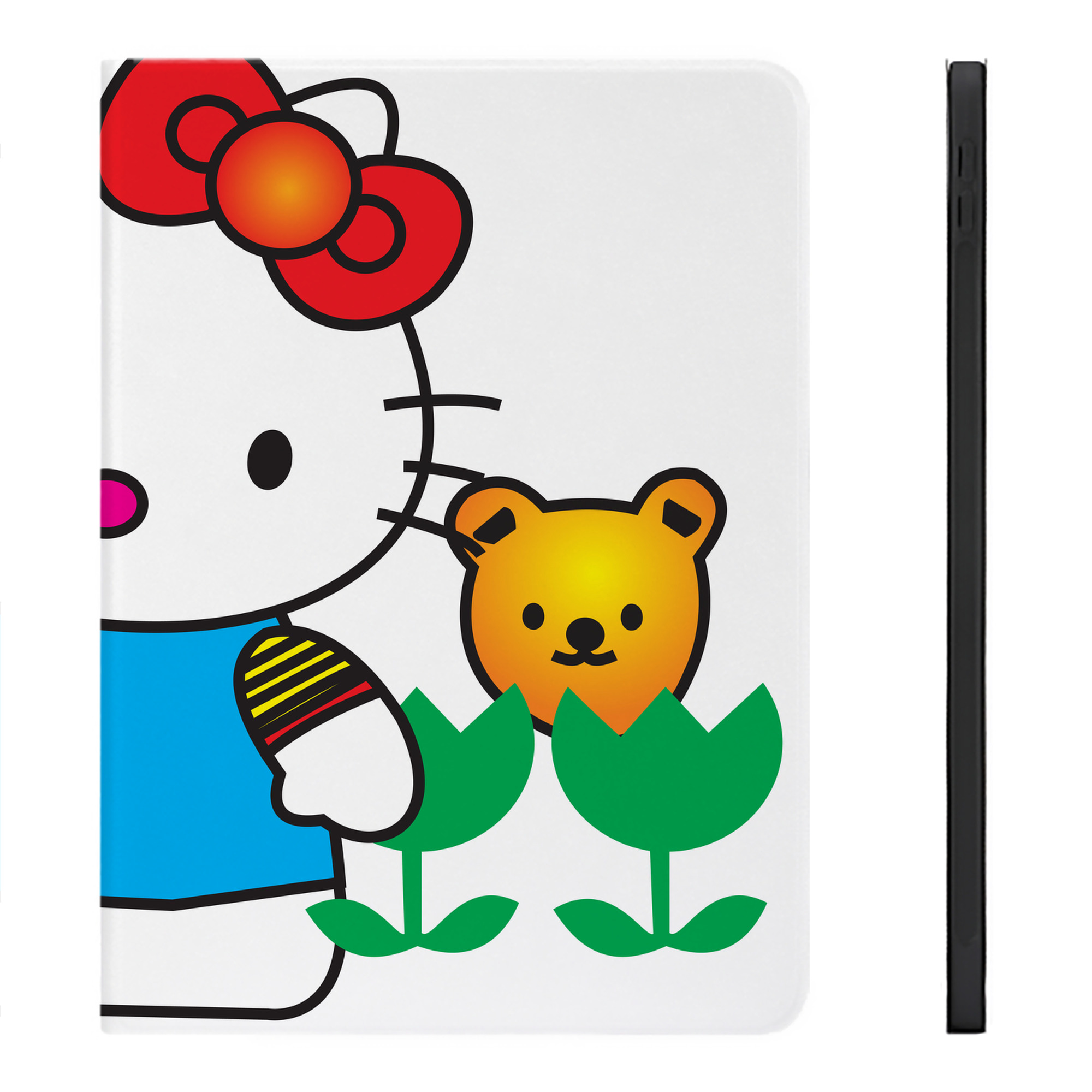 （画像用） Hello Kitty ハローキティ IPadケース ペンホルダー付き ブックスタイルデザイン